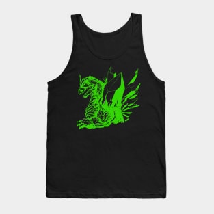 SpaceGodzilla (green) Tank Top